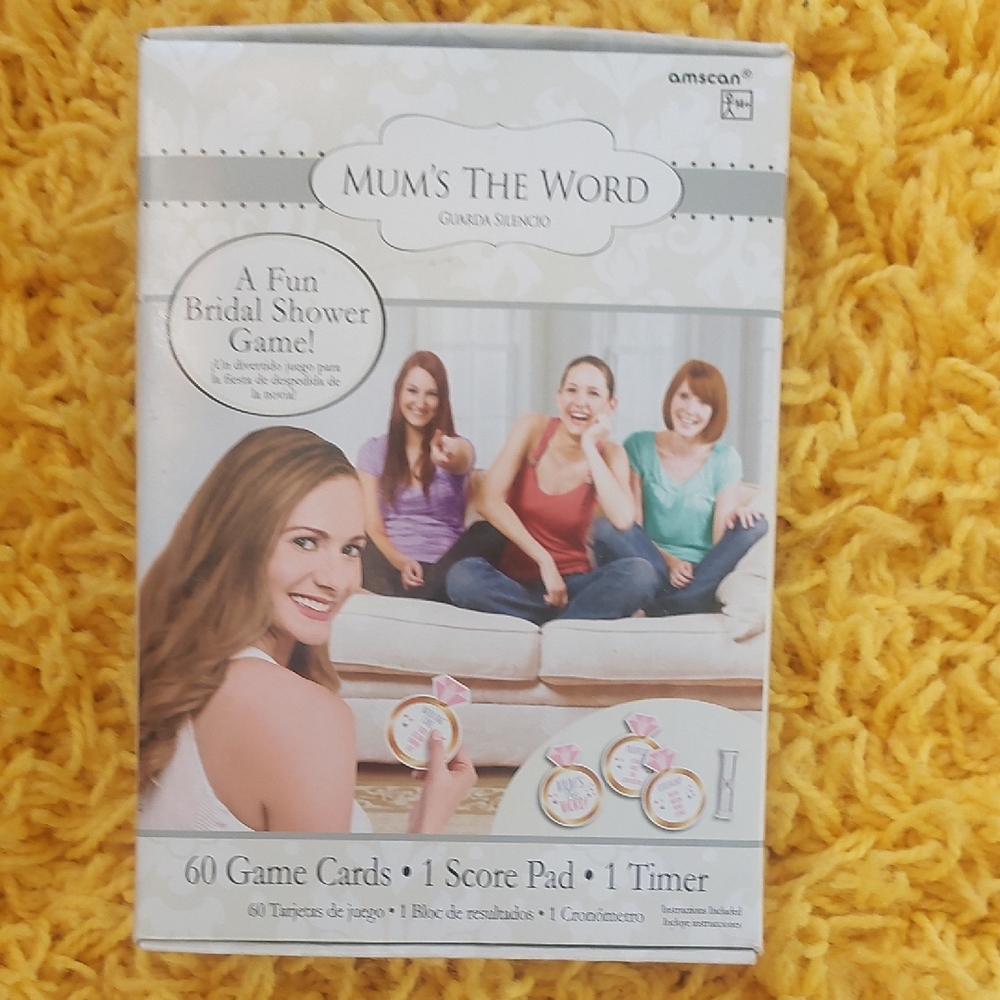 Amscan Mum's The Word Bridal Shower Game Set